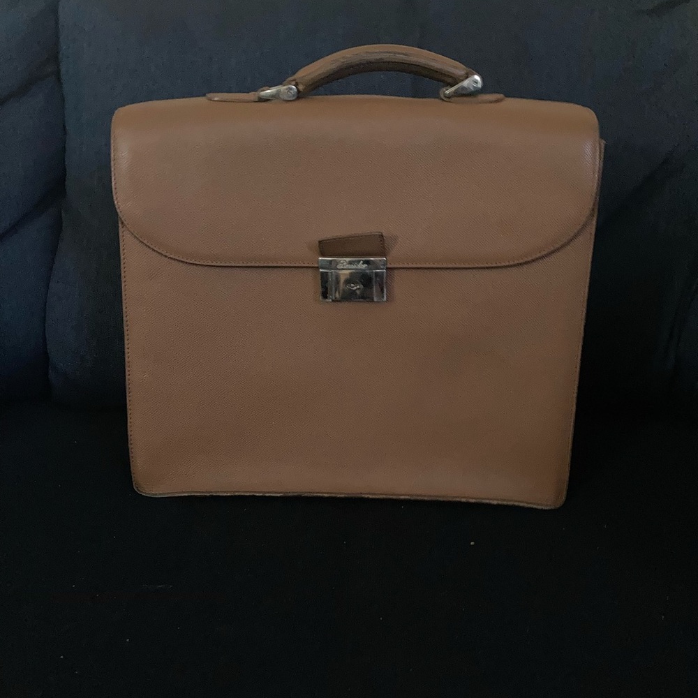 Vintage Pineider Briefcase large 15x13x4